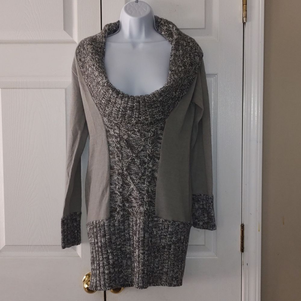 Proof Excellence  gray tunic sweater  Sz L